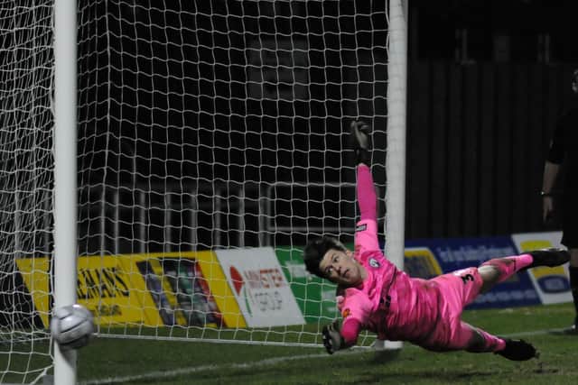 A rollercoaster of a night for the 18-year-old in difficult conditions on his Chesterfield debut. He only found out he was starting on the coach journey down. He was at fault for Boston's opener as he got caught underneath the ball from a corner. He was almost left red-faced when opposition goalkeeper Ross Fitzsimons hit the crossbar with a goal-kick that got caught in the wind, and there were a few other nervy moments. But he proved to be the hero of the night when he saved Jordan Burrows' spot-kick in the shootout, gaining him an extra mark from me. A night he will never forget.