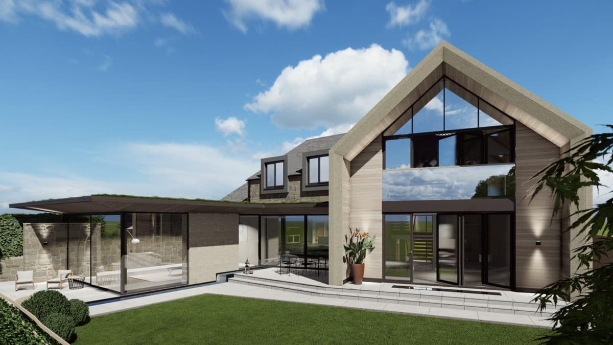 Plans submitted for glass-backed new home in Derbyshire village 