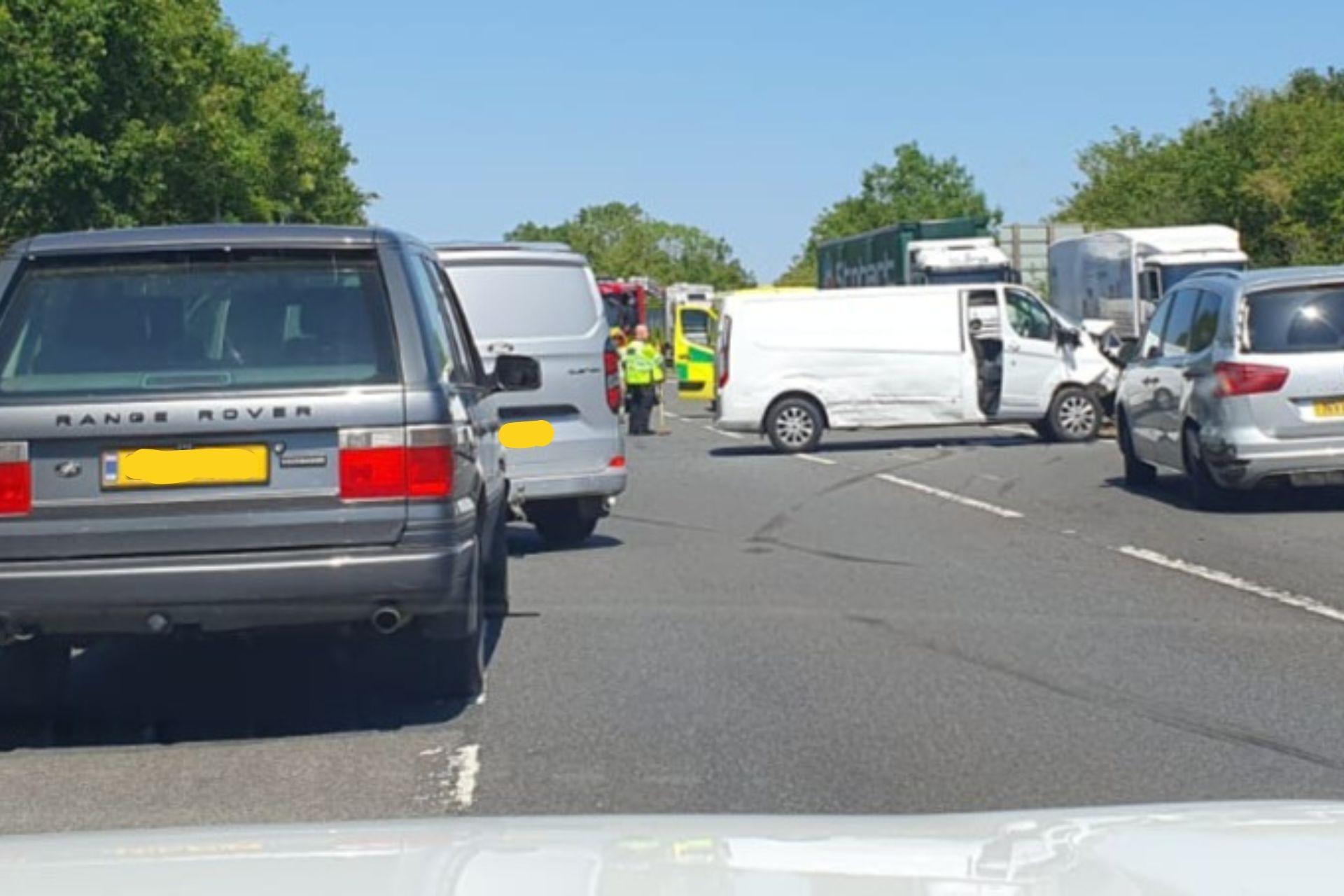Man taken to hospital with serious injuries – after two collisions ...
