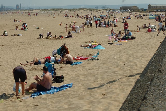Lots of people were pictured enjoying the Seaton sands in 2010.