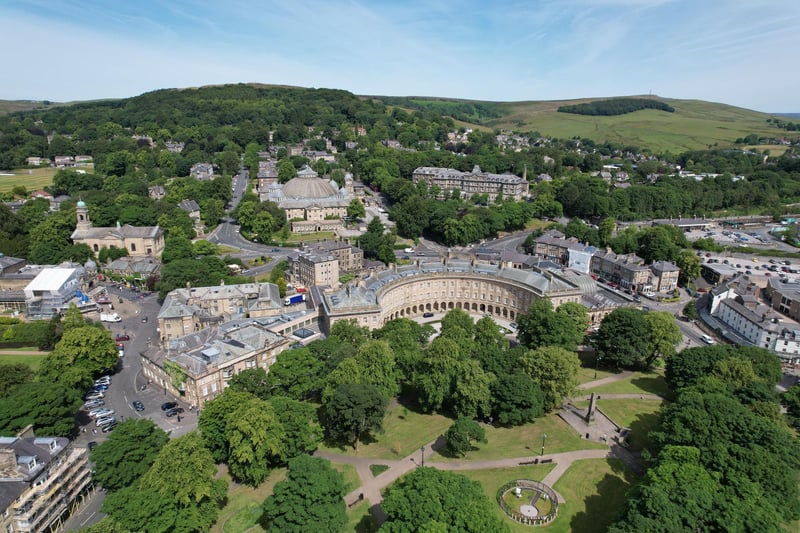 Buxton is a stunning place to visit, as this ariel shot of the town shows. The Palace Hotel & Spa has been serving a distinguished guestlist since it was built in 1863. It’s a prominent feature of Buxton’s skyline lending to its grand architecture designed by Henry Currey (architect to the 7th Duke of Devonshire). The hotel was ahead of its time and one of the first hotels in the country to provide its guests with hot and cold water in each room. It was also the first building in Buxton to be equipped with a telephone, a rare and luxury feature of hotels in its time.
Today the hotel provides the perfect base from which to explore the sights, shopping and surroundings of Buxton. There’s a restaurant offering breakfast and dinner, a lounge bar, a health and leisure club with a pool and gym and a variety of spacious en-suite bedrooms and suites.  Telephone: 0871 221 0253