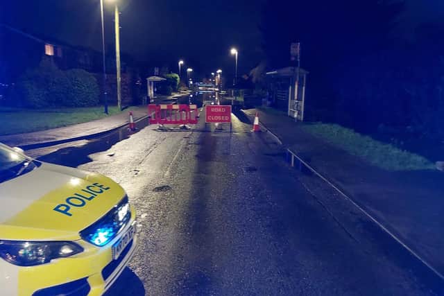 Officers have seen Willington residents paddling in flood water.