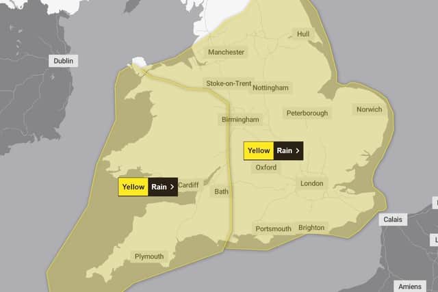 Met Office issues weather warning for heavy rain in and around Derbyshire