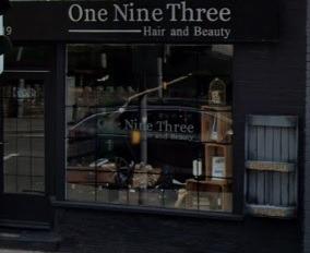 One Nine Three Hair & Beauty, Sheffield Road, Chesterfield, S41 7JQ. The five-star rating is based on 26 Google reviews. Billie Fulwood wrote: " My birthday beauty (visit) was amazing as always - nails, toenails, facials, eyebrows."