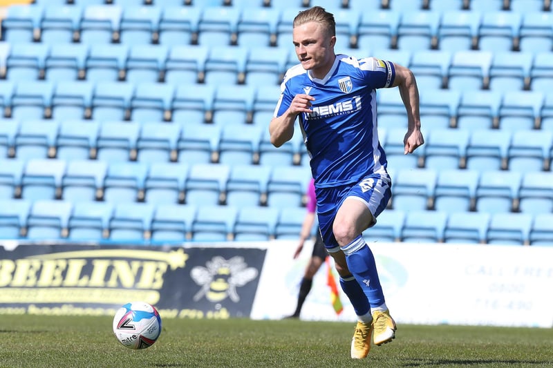 The midfielder was made skipper at Priestfield after joining the Gills last summer. He's been one of their star performers, recording eight goals and four assists, and been linked with Hull and Nottingham Forest ahead of the summer.