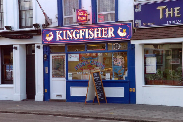 This is what the Kingfisher Fish & Chips shop in Albert Road, Southsea looked like in 2006.