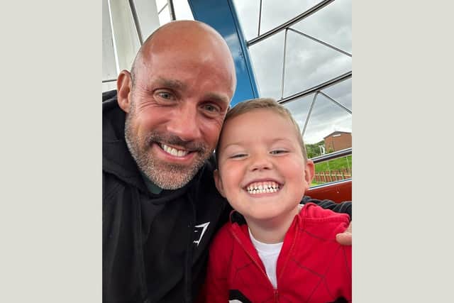 Lee Freeman, 43, from Barlborough, who has a five-year-old son Logan, will attempt to run 200 miles around Rother Valley Country Park in just three days for Alfie.