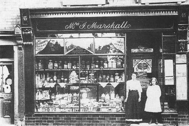 Mrs Marshall's sweet shop in Ripley.