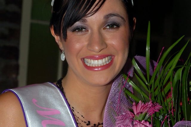 Miss Sheffield 2007 winner Helen Barlker, aged 19, of Rawmarsh. The event was held at the Crystal Bar, Sheffield.