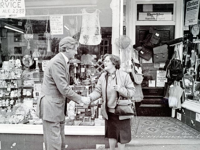 Michael Heseltine in Alfreton , May, 1983.