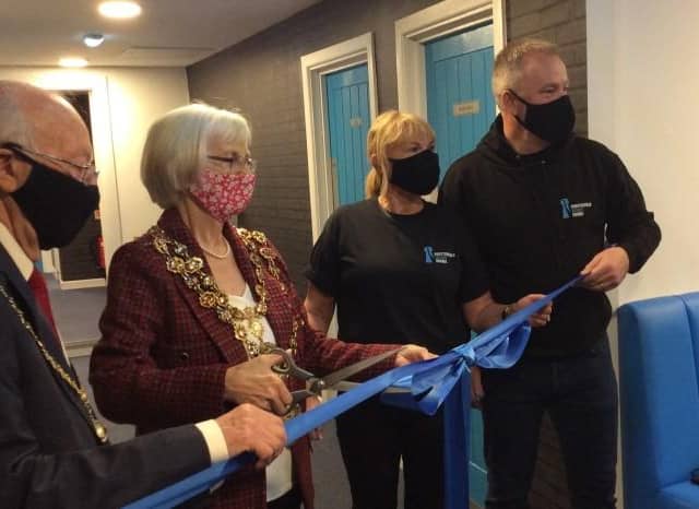 Chesterfield mayor councillor Glenys Falconer opened the town's Escape Rooms on Monday, May 17.