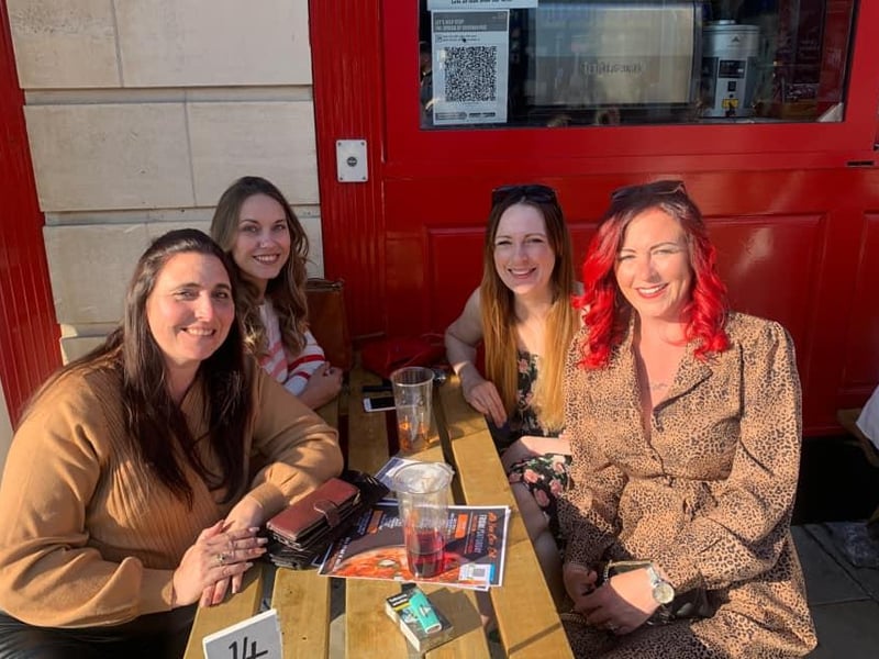 Drinks in the sun. From Christopher Coughlan.