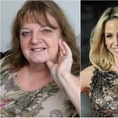 Breast cancer campaigner Wendy Watson (left) has urged people to check themselves regulary and speak to their doctor with any concerns following the tragic death of Girls Aloud star Sarah Harding (right)