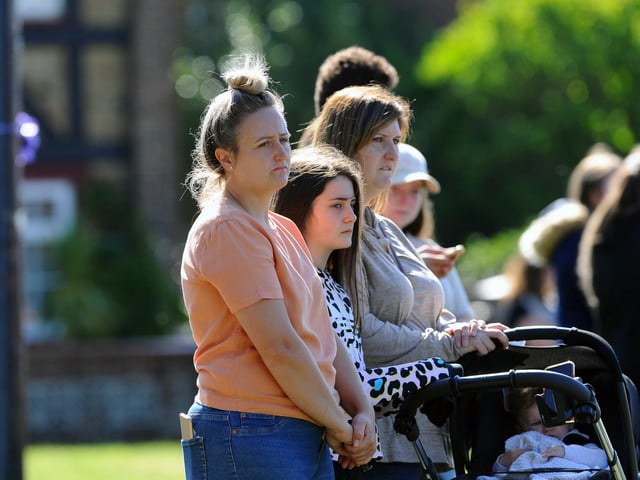 The funeral of Louise Smith took place on Friday, July 10, with a procession around Leigh Park and past Havant Academy. Picture: Sarah Standing (100720-5550)