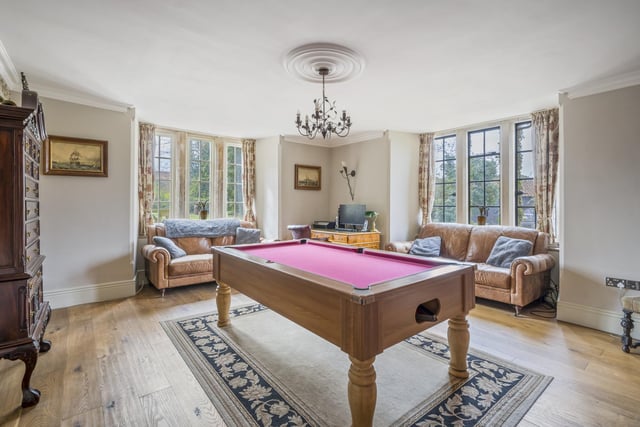 Here is the family room, which can also be used as a games room, on the ground floor of Manor Lodge.