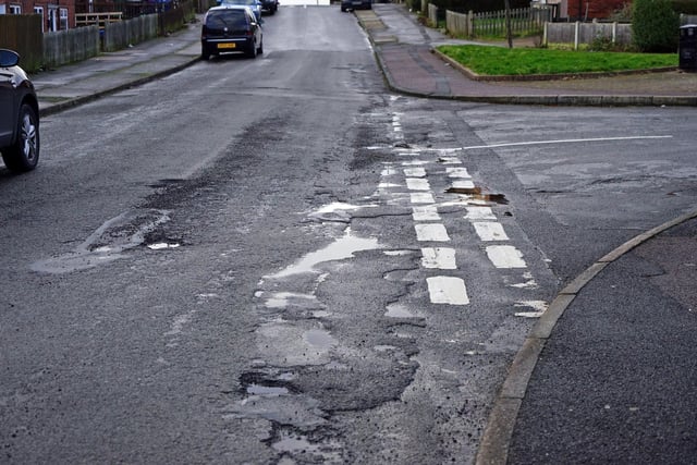 The condition of these three streets in Staveley had also angered residents.