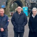 Councillor Dave Culley, David Brookes, Councillor Ian Callan and Pam Wright the resident who approached the Parish Council regarding the project