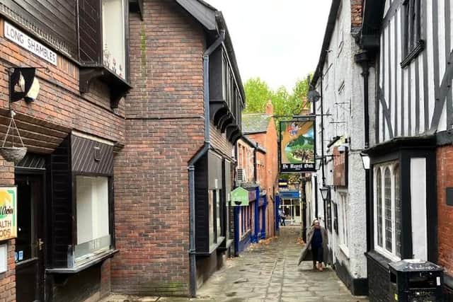 The narrow streets are a feature of the Shambles
