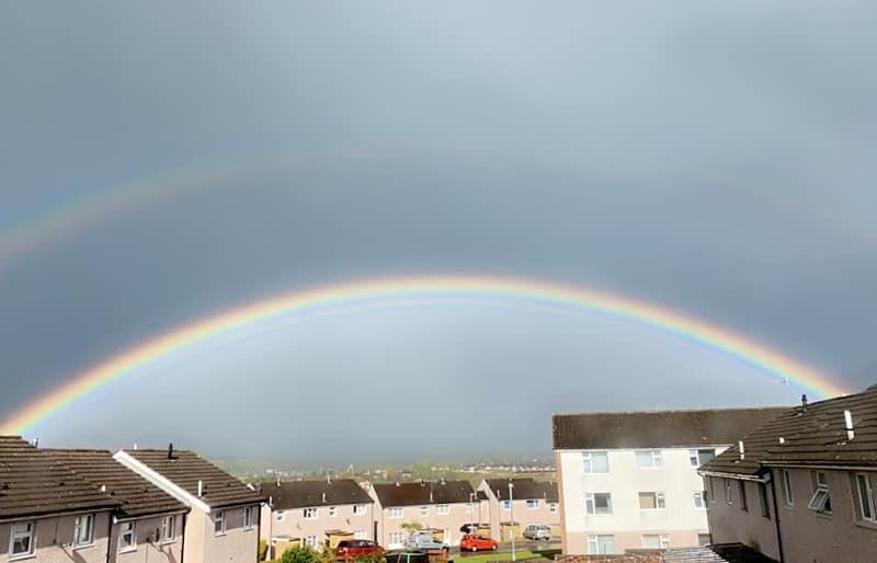 Gemma Warsop said: "The best rainbow I’ve seen in ages."