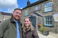 Jenni and Lee Wilson-Hart from the Greyhound Inn will be leaving the popular Peak District pub at the end of November. Photo submitted