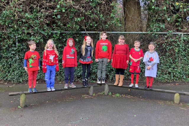 Turnditch Church of England Primary School has hosted a non-uniform day and encouraged people to dress in red as well.