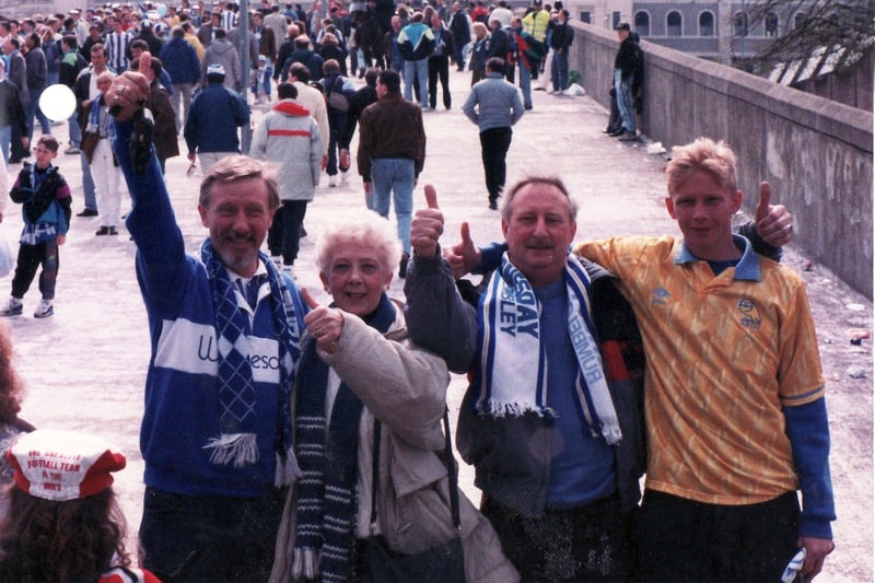 Sheffield Wednesday fans on Wembley Way