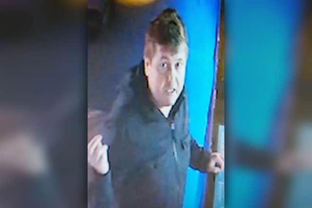 Police would like to speak with this man about the incident in Aruba bar.