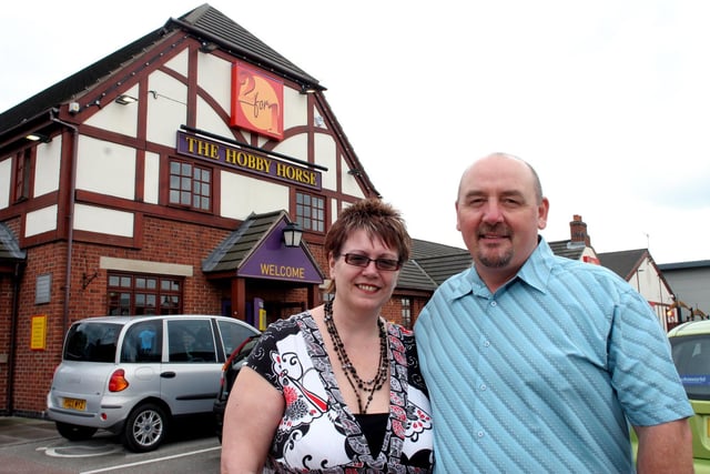 Lorraine and Tony Wildman, new landlord and landlady of The Hobby Horse at Alma Leisure Park, Chesterfield, in 2007.