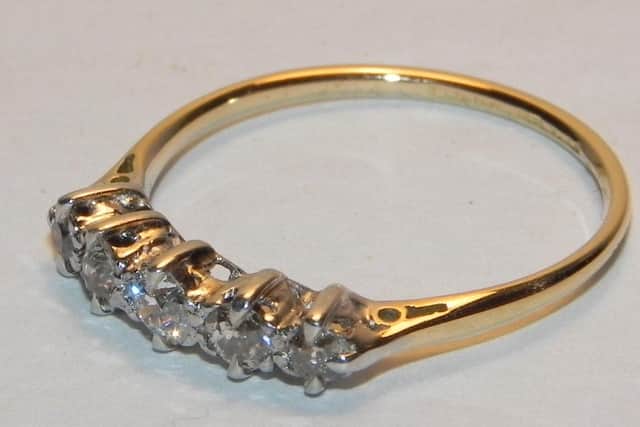 One of the rings which was stolen.