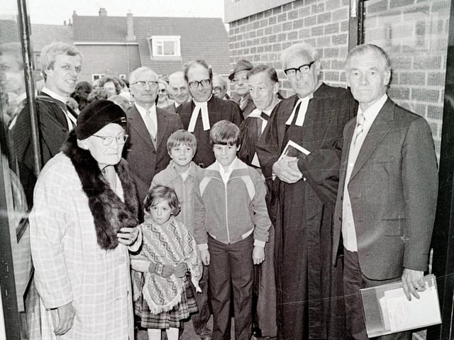 Official opening of Codnor's new Methodist church, November 1980