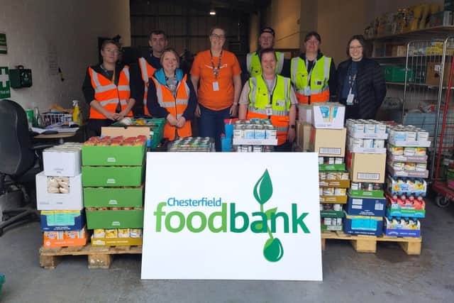 Chesterfield Foodbank boosted by Amazon donation