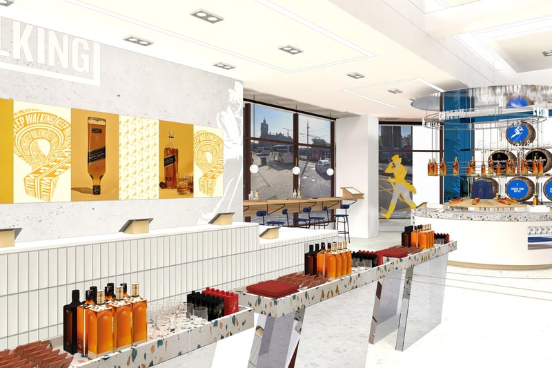 The Johnnie Walker retail store will be located on the ground floor of the eight-floor visitor experience, with a shop front on the corner of Princes Street and Hope Street.