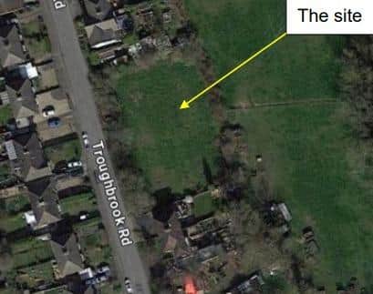 Pictured Is The Proposed Site For Six New Homes On Troughbrook Road, At Hollingwood, Near Staveley
