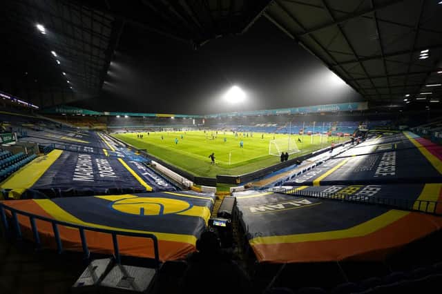 Elland Road, the home of Leeds United.  (Photo by Jon Super - Pool/Getty Images)