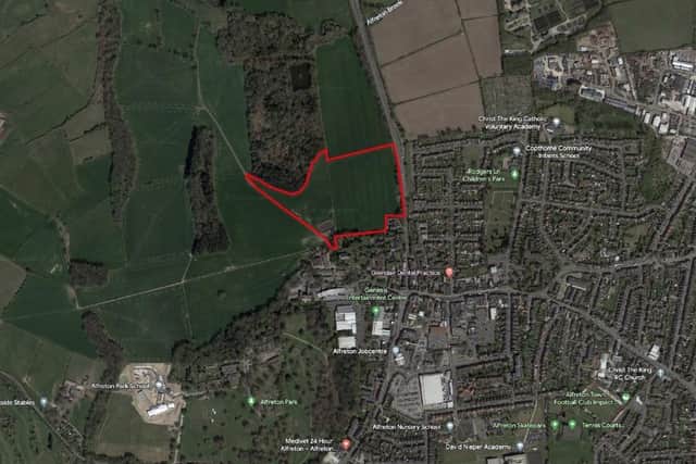 The proposed 185-home housing site in Chesterfield Road, Alfreton. Image from Gladman.