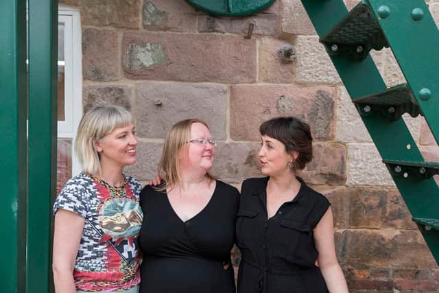 From left, gallery directors Catherine Rogers, Bev Shephard and Olivia Punnet.
