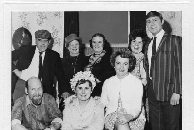 Roger Bingham, far right, appearing with Dronfield Players in Basinful of the Briny in 1968. He also performed in Dronfield Players' productions of Without the Prince, My Three Angels and Brush With a Body during the Sixties.