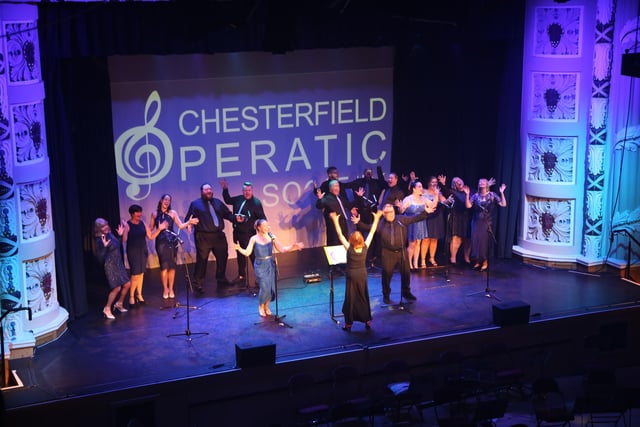 Members of Chesterfield Operatic Society choose Rhythm Of Life to open their selection of songs from the musicals.