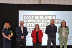 Labour's Claire Ward (Centre) Is the Mayor For The East Midlands