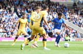Chesterfield's Dilan Markanday shapes to shoot against York City. Pic: Tina Jenner