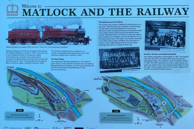 The story of the Midland 1000 steam engine and changes at Matlock Station 1899 and 2024 