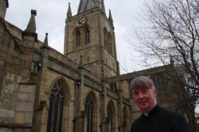 Reverend Patrick Coleman, vicar of Chesterfield's Crooked Spire church.