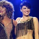 Clare Turton-Derrico on stage with Tina Turner.