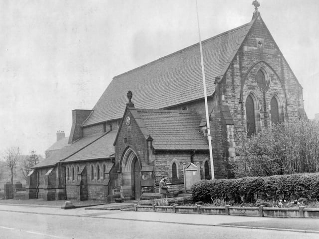 St Matthew's parish church in Renishaw, pictured in 1967.