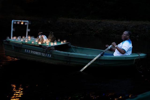 The boat hails back to the early days of Illuminations', with an added tribute to the Lionesses.