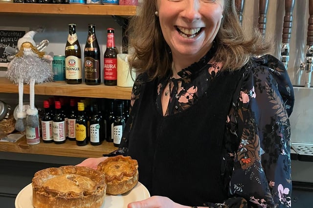 Big smiles at the new pork pie tasting competition. Photo submitted