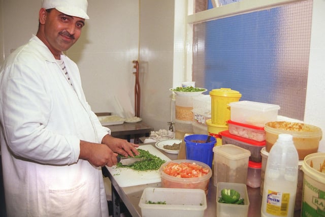 Mohammed Khushall, the head chef at the Kashmire Curry Centre in 1999