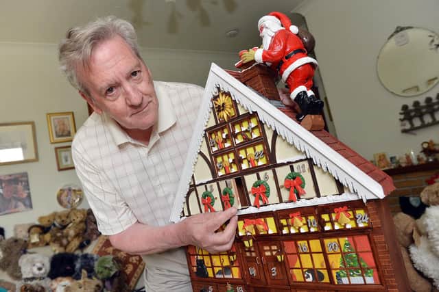 Mal Harper has used lockdown to build a wooden advent calendar as a family heirloom.