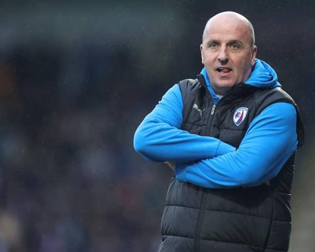 Chesterfield manager Paul Cook.