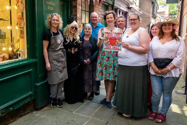 Laura Jo of Adorn Jewellers, Lisa of Shop Indie, Emily from Fred’s Haberdashery, Caroline from Twelfth Craft Dolls, John ofThe New Divan Man, Andy of Ingmans Cobbler, Footwear, Clothing, Suzi from Flower Girl Plants and Tamsin from Curious Goods